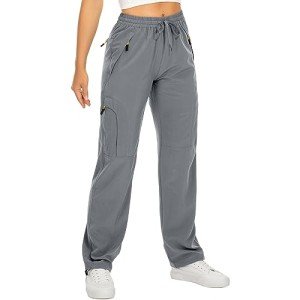 Women's Quick-Dry Hiking Cargo Pants with Pockets