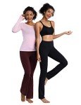 Women's Straight Leg Yoga Pants with Tummy Control