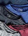 Men's 5-Pack Quick Dry Active Crew Neck Tees