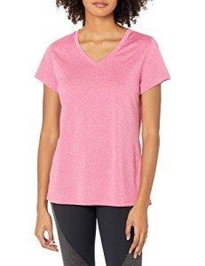 Hanes Women's Heathered V-Neck Performance Tee