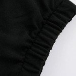 Black High-Waisted Baggy Sweatpants for Teens