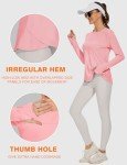Blingfit Women's Long Sleeve Pink Workout Shirt