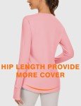 Blingfit Women's Long Sleeve Pink Workout Shirt