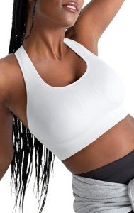 Seamless Racerback Wireless Sports Bra for Women
