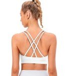 VEQKING Women's Medium Support Cross Back Sports Bra 3 Pack