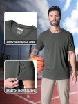 Men's Short Sleeve Moisture-Wicking Workout T-Shirt