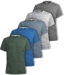 Men’s Dry-Fit 5-Pack Athletic Crew Neck Tees
