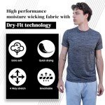 Men’s Dry-Fit 5-Pack Athletic Crew Neck Tees