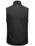 Men's Lightweight Windproof Stretch Softshell Vest - Black