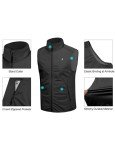 Men's Lightweight Windproof Stretch Softshell Vest - Black