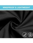 Men's Lightweight Windproof Stretch Softshell Vest - Black