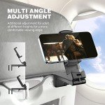 Compact Airplane Phone Holder with 360° Rotation