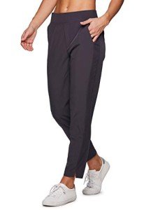 Women's Charcoal Quick-Dry Ankle Pants with Pockets
