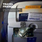 Compact Airplane Phone Holder with 360° Rotation