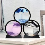 Moving Sand Art Sensory Toy - Blue 7”