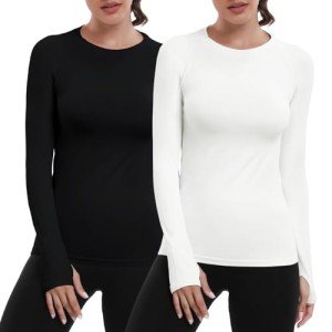 2-Pack Women's Long Sleeve Workout Tops