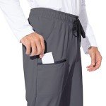 Men's Dark Grey Cargo Sweatpants with Pockets