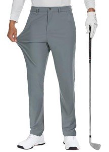 Men's Stretch Golf Dress Pants with 5 Pockets