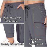 Men's Dark Grey Cargo Sweatpants with Pockets