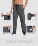 Zoofly Men's Lightweight Quick-Dry Gym Pants