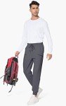 Men's Dark Grey Cargo Sweatpants with Pockets