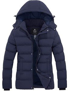 Women's Quilted Winter Parka with Removable Hood