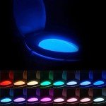 Color Changing Toilet Bowl Night Light Gadget