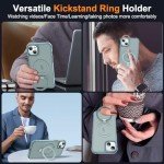 iPhone 15 Case with Magnetic Stand - Blue