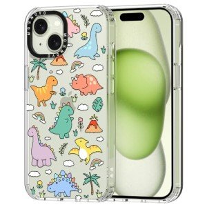Dinosaur Land iPhone 15 Clear TPU Case