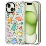 Dinosaur Land iPhone 15 Clear TPU Case