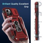 iPhone 15 Case with Slide Camera Cover & Kickstand