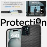 Spigen iPhone 15 Case - Matte Black Protection