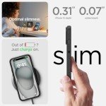 Spigen iPhone 15 Case - Matte Black Protection