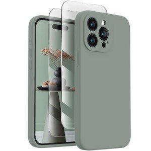 Calke Green Silicone Case for iPhone 15 Pro