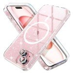 Glitter Clear iPhone 15 Case with Protectors