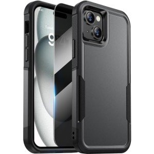 iPhone 15 Heavy Duty Case with Privacy Protector