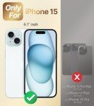 Bling Luxury iPhone 15 Case with Kickstand