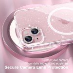 Glitter Clear iPhone 15 Case with Protectors