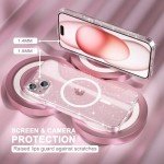 Glitter Clear iPhone 15 Case with Protectors