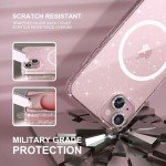 Glitter Clear iPhone 15 Case with Protectors