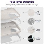 iPhone 15 Slim Silicone Shockproof Case - Stone