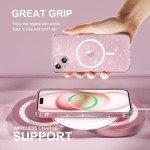 Glitter Clear iPhone 15 Case with Protectors