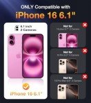 Diaclara Rugged Pink Case for iPhone 16