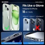 Crystal Clear iPhone 15 Case with Mil-Grade Protection