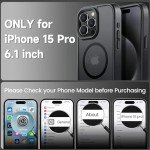 Magnetic Shockproof Case for iPhone 15 Pro Black