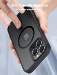 Magnetic Shockproof Case for iPhone 15 Pro Black