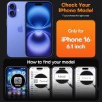 TAURI 3-in-1 Clear Case for iPhone 16
