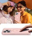 BossKiss Magnetic Pink Case for iPhone 15 Pro