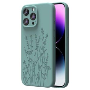 Midnight Green Floral iPhone 15 Pro Case
