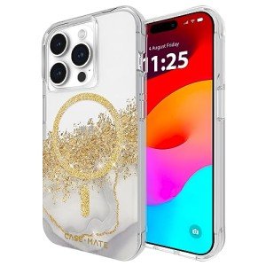 Karat Marble iPhone 15 Pro Case with Bling